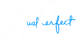 Just Perfect Yachting Center white logo