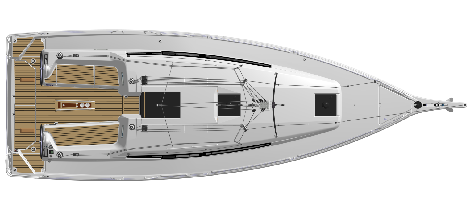 Sun Odyssey 350 Birdview