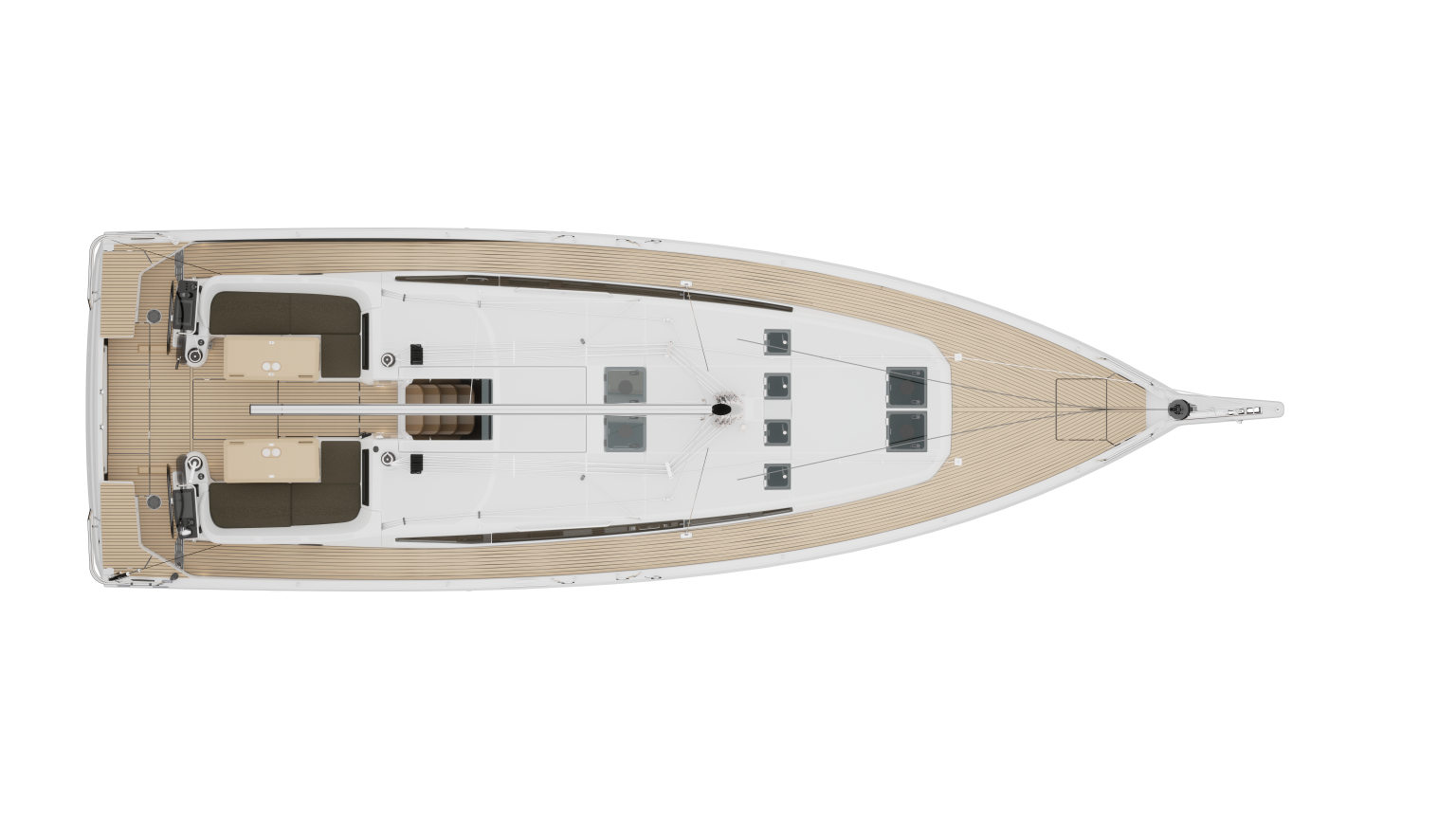 Sun Odyssey 455 Deck render
