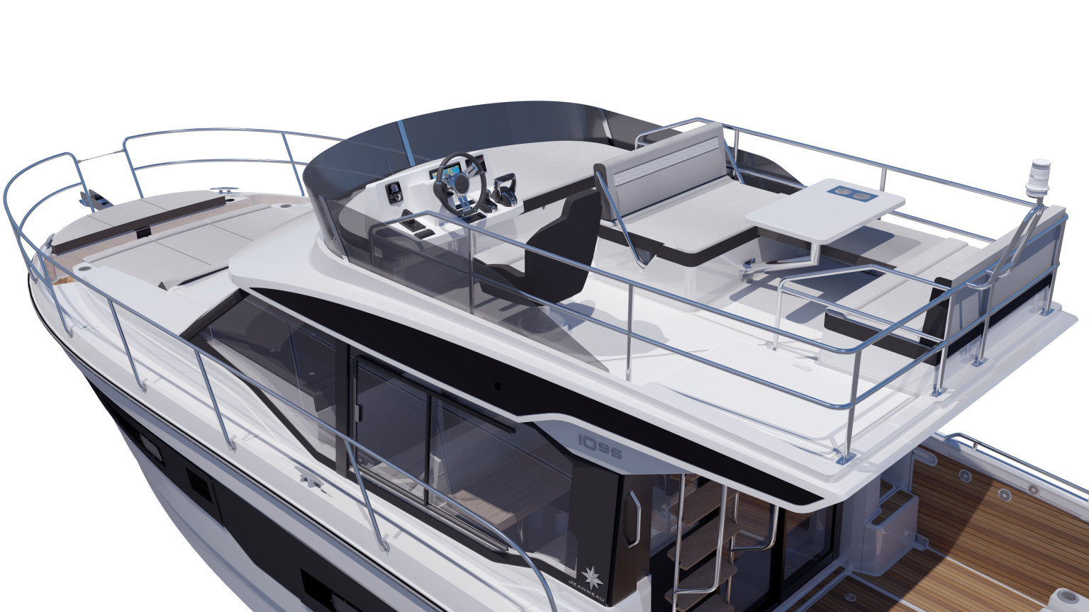 Merry Fisher 1095 Fly Serie 2 Flybridge render2